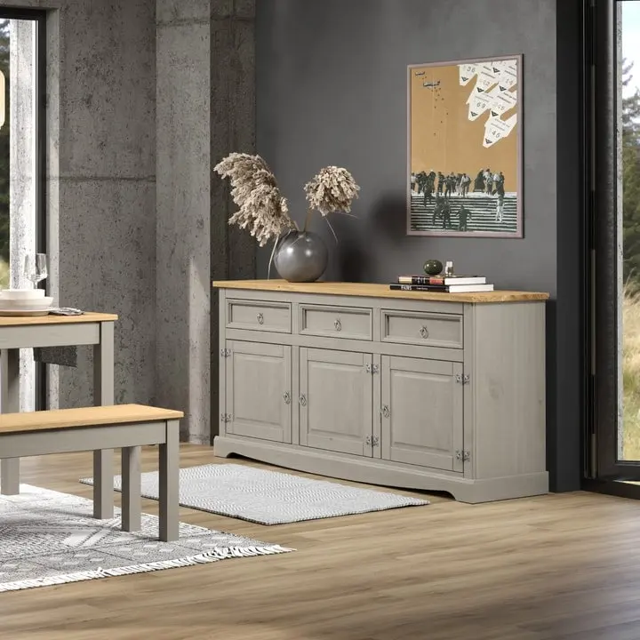 65 Wood Buffet Sideboard Farmhouse - Corona Collection
