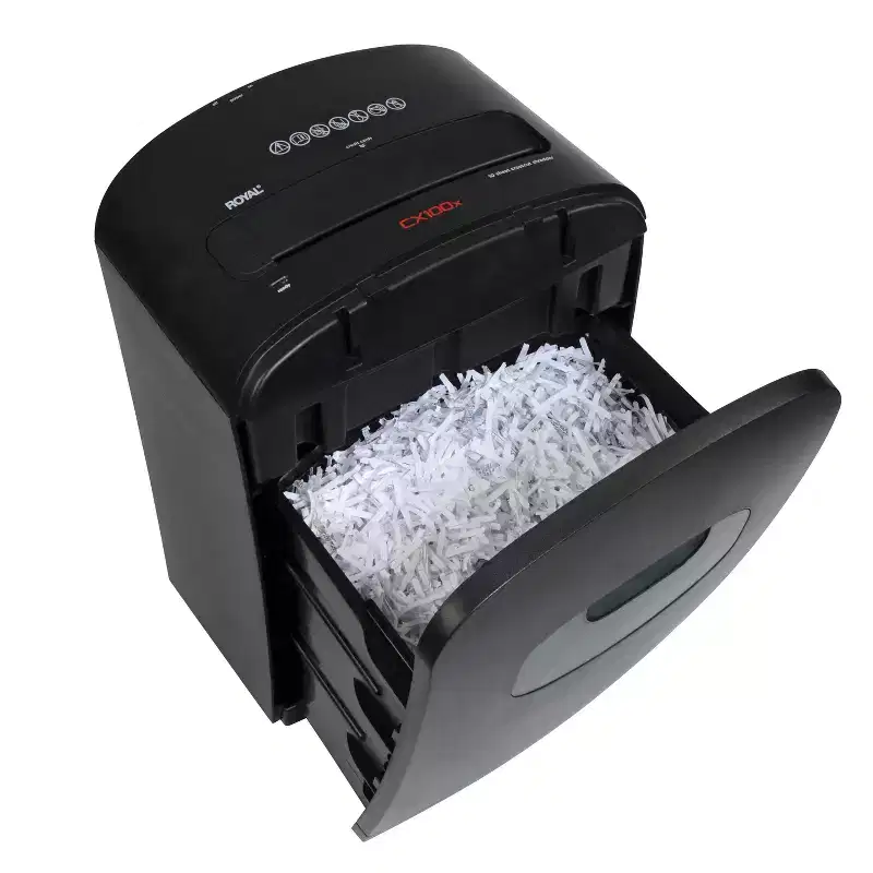 Royal CX100x 10-Sheet Crosscut Shredder with Basket