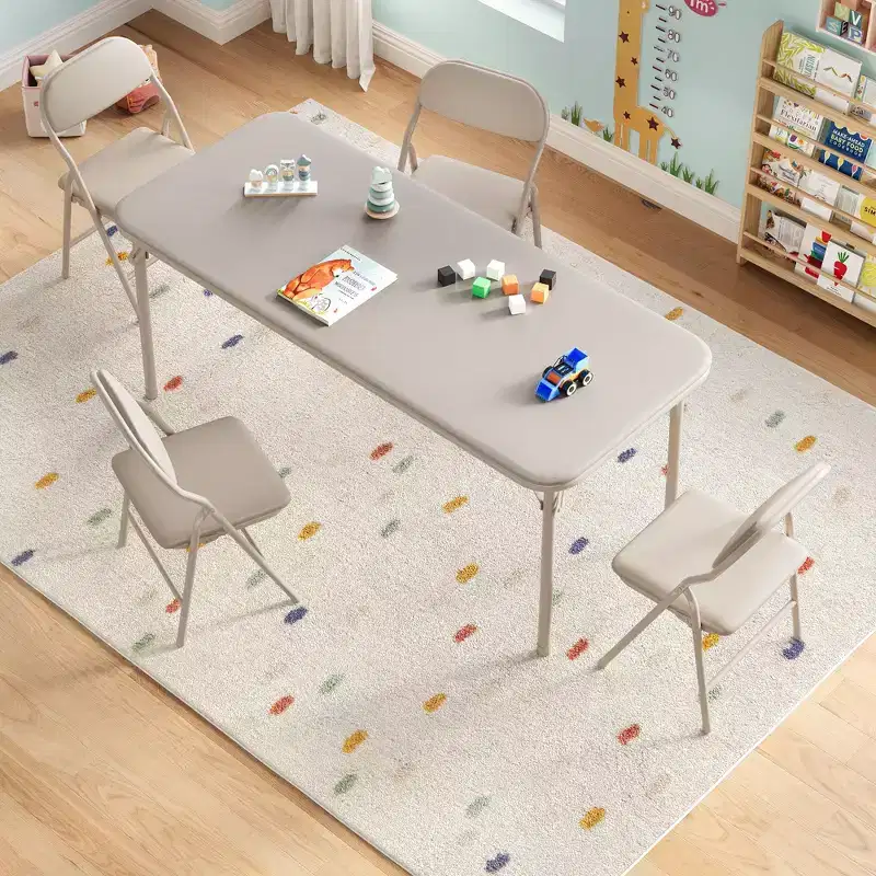 COZONY Kids Folding Table Only for Activities, Toddler Play Table for Learning and Crafts in Playroom, Classroom