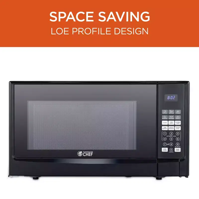 COMMERCIAL CHEF Countertop Microwave Oven 1.4 Cu. Ft. 1100W