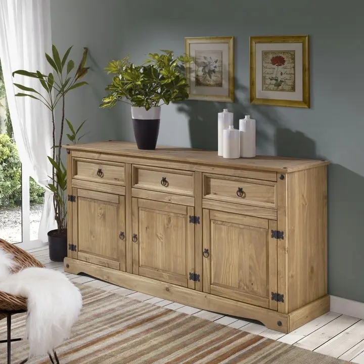 65 Wood Buffet Sideboard Farmhouse - Corona Collection