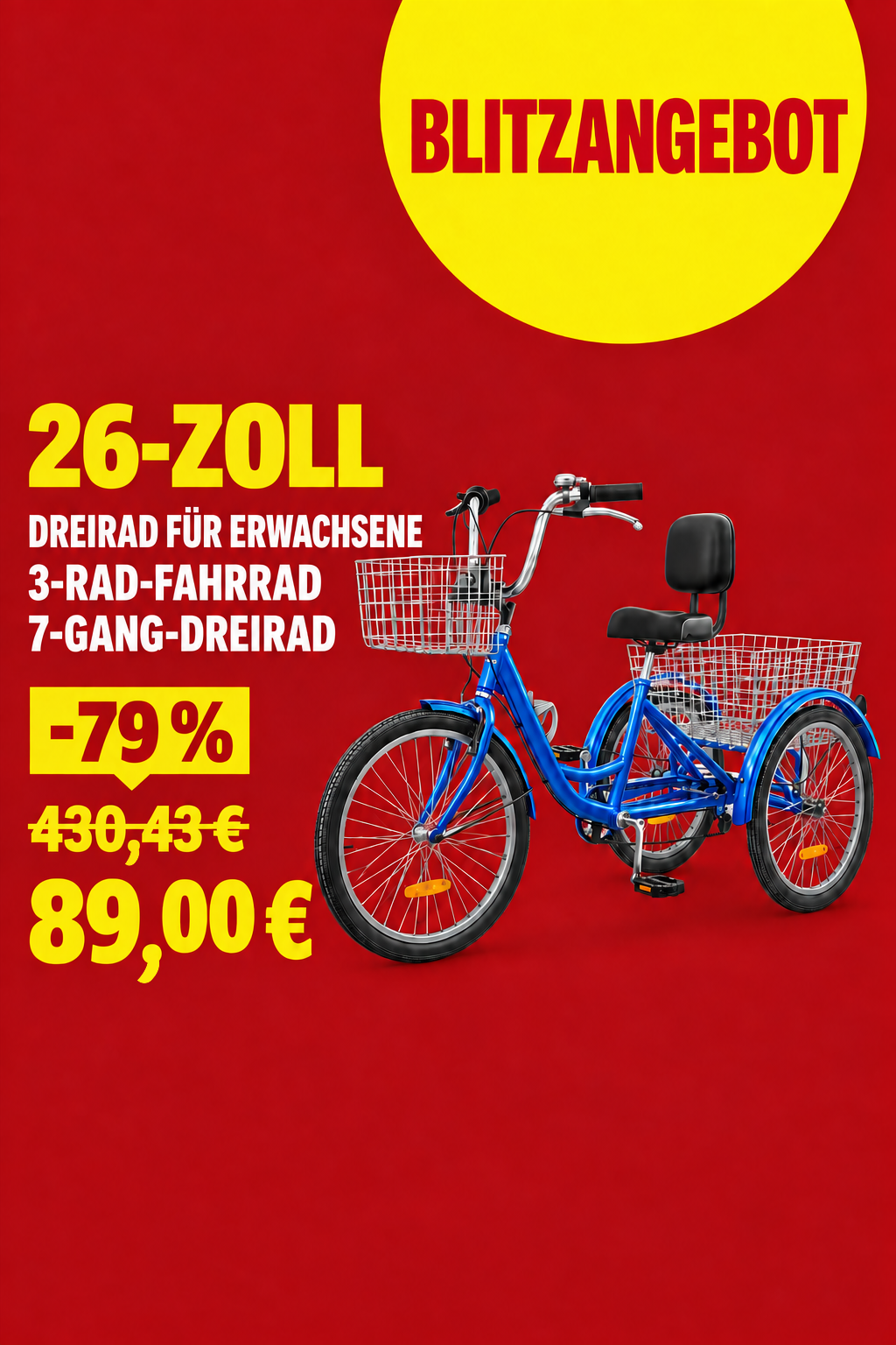 Tous les v&eacute;los &agrave; 3 roues
