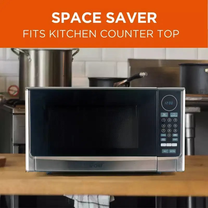 COMMERCIAL CHEF Countertop Microwave Oven 1.4 Cu. Ft. 1100W