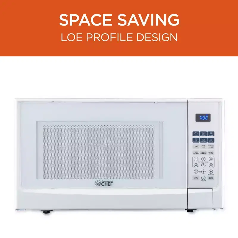 COMMERCIAL CHEF Countertop Microwave Oven 1.4 Cu. Ft. 1100W