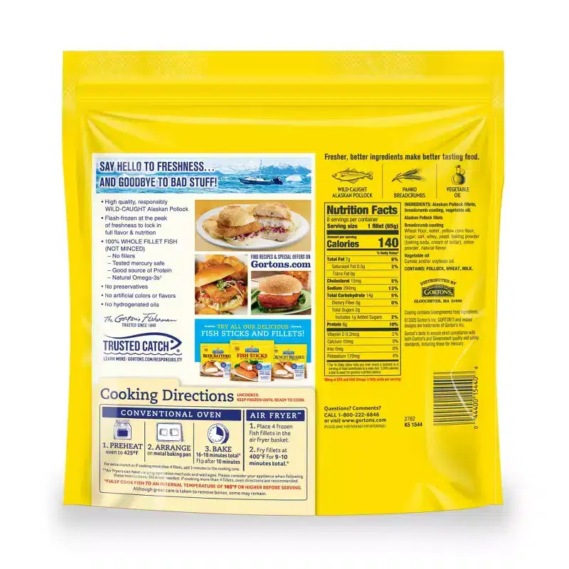 Gorton's Fish Sandwich Breaded Fillets - Frozen - 18.3oz