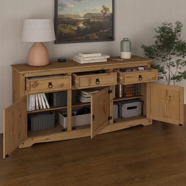 65 Wood Buffet Sideboard Farmhouse - Corona Collection