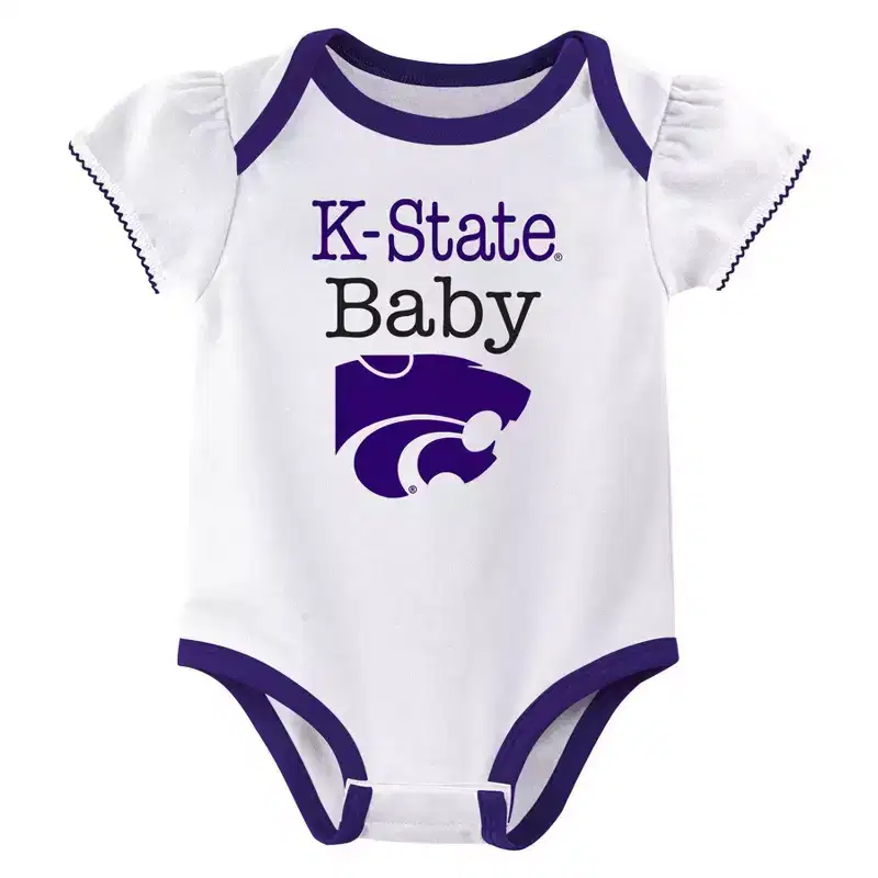 NCAA Kansas State Wildcats Infant Girls' 3pk Bodysuit